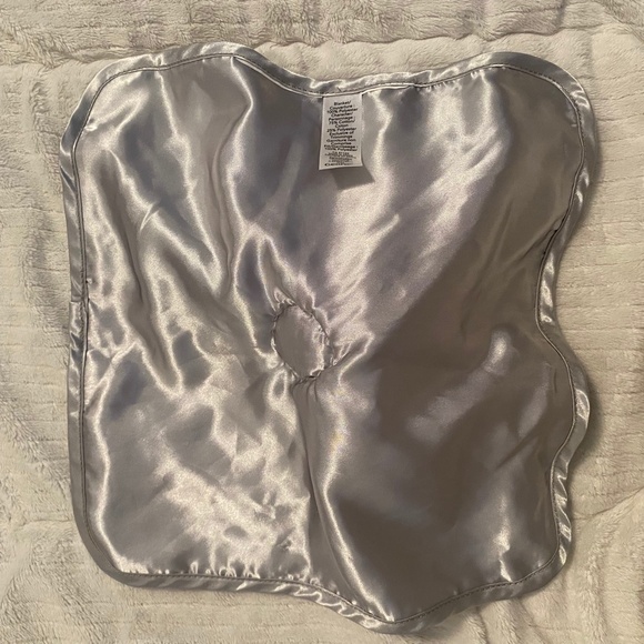 George Lamb Sheep Stars Grey White Satin Walmart Baby Security Blanket - Picture 3 of 4